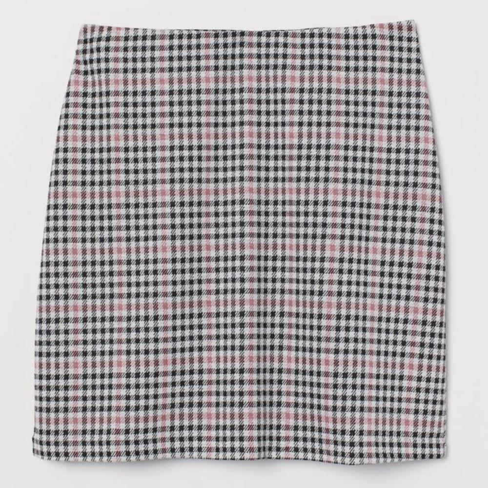 H&M | Divided | Checkered Pencil Skirt